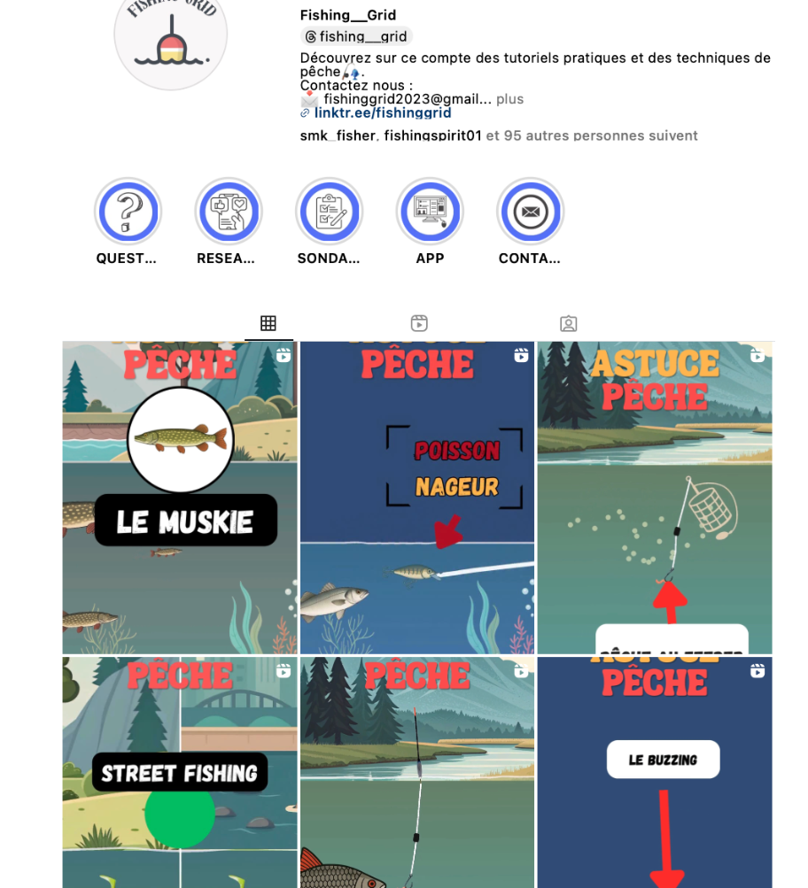 fishing grid