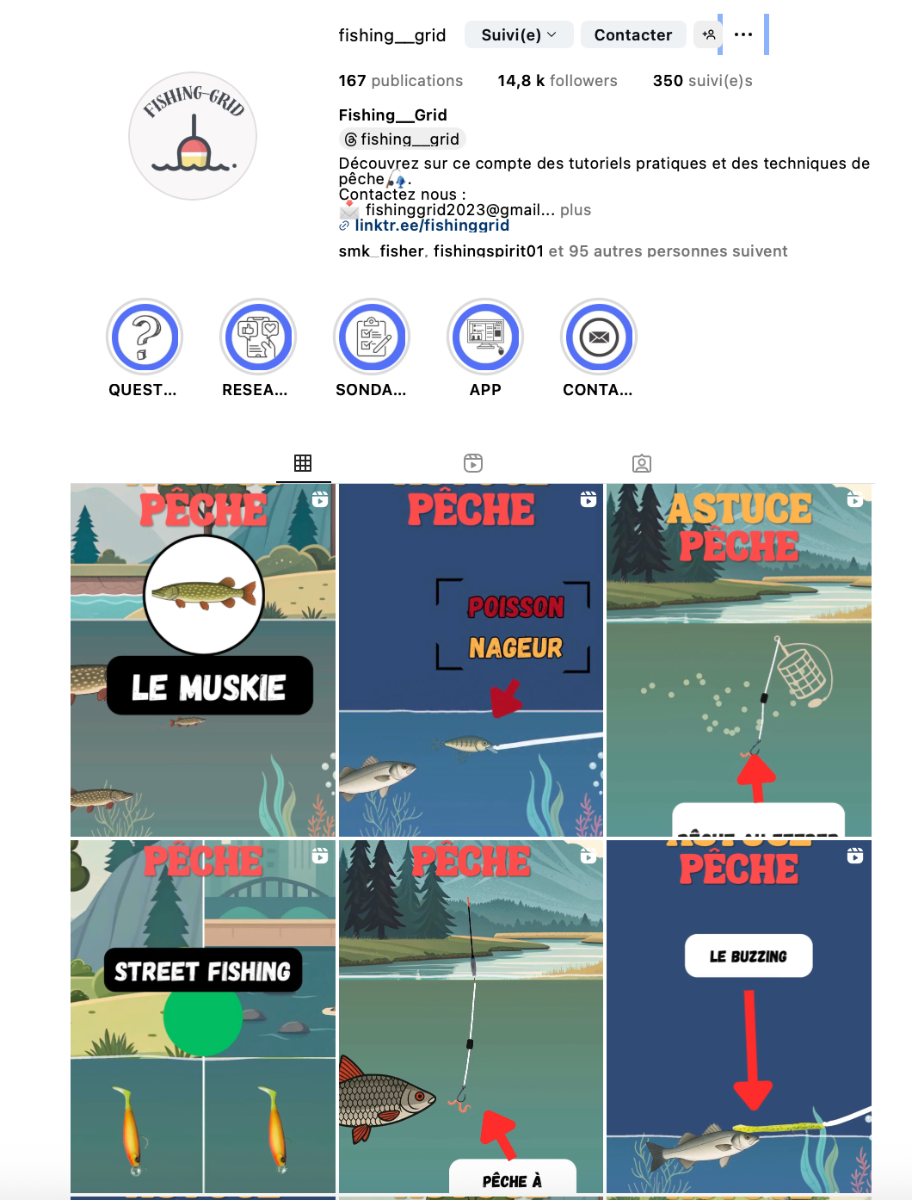 fishing grid