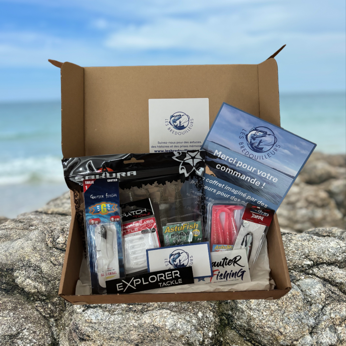 Coffret de leurres de pêche du bord et en bateau 